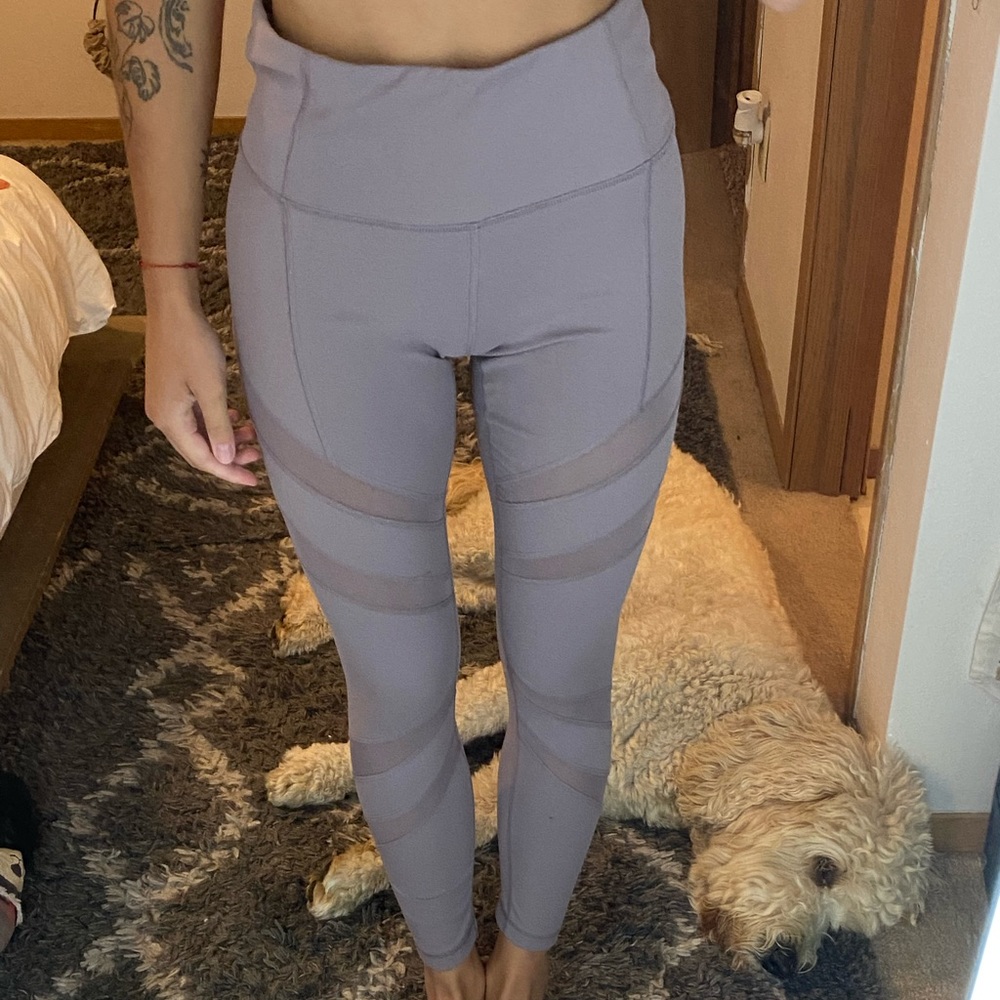 Purple leggings